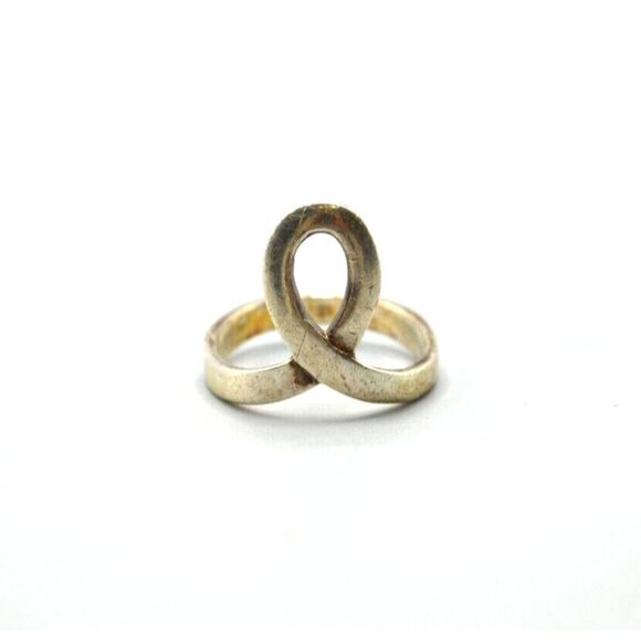 Breast Cancer Awareness Ribbon Ring Unbranded 925 Sterling Silver Size 7.5 - Picture 1 of 5